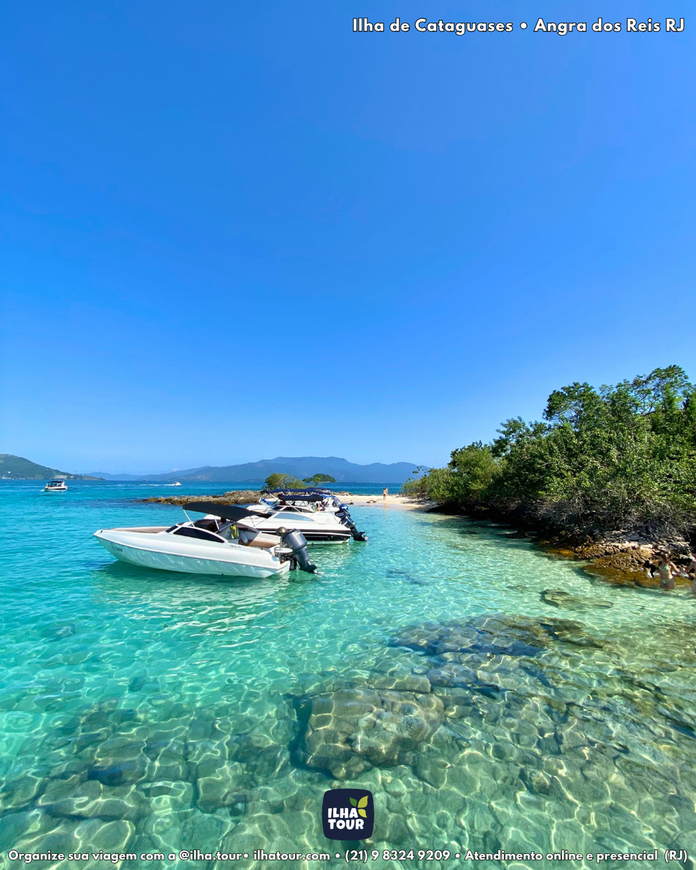 Ilhas Paradisíacas — passeio de lancha em Ilha Grande