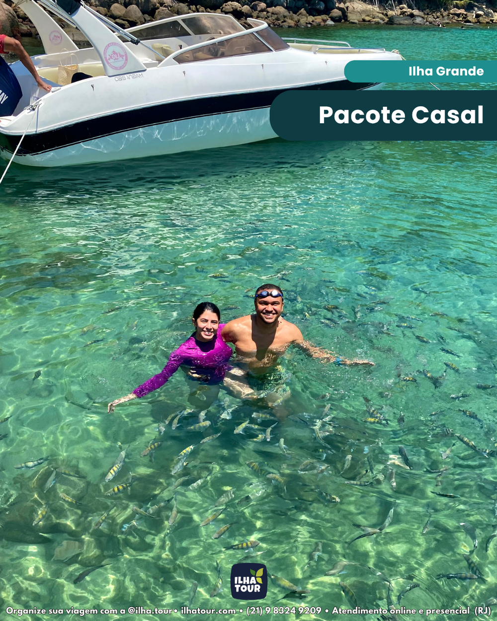 Pacote Casal - Ilha Grande — pacote de viagem para a Ilha Grande, com a Ilha Tour